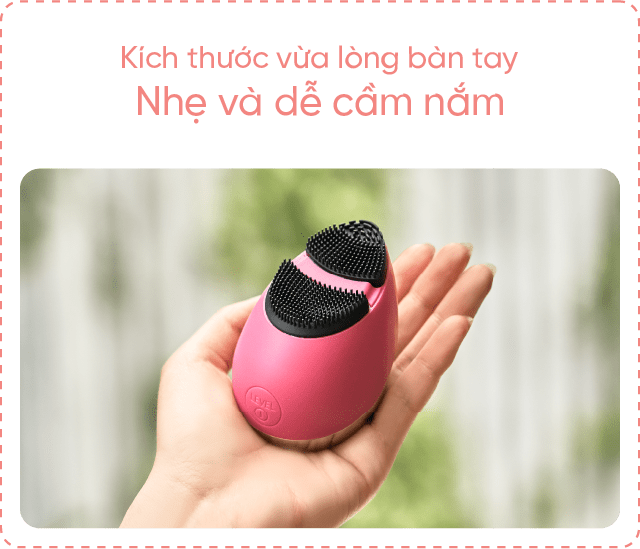 Kích thước vừa lòng bàn tay, nhẹ và dễ cầm