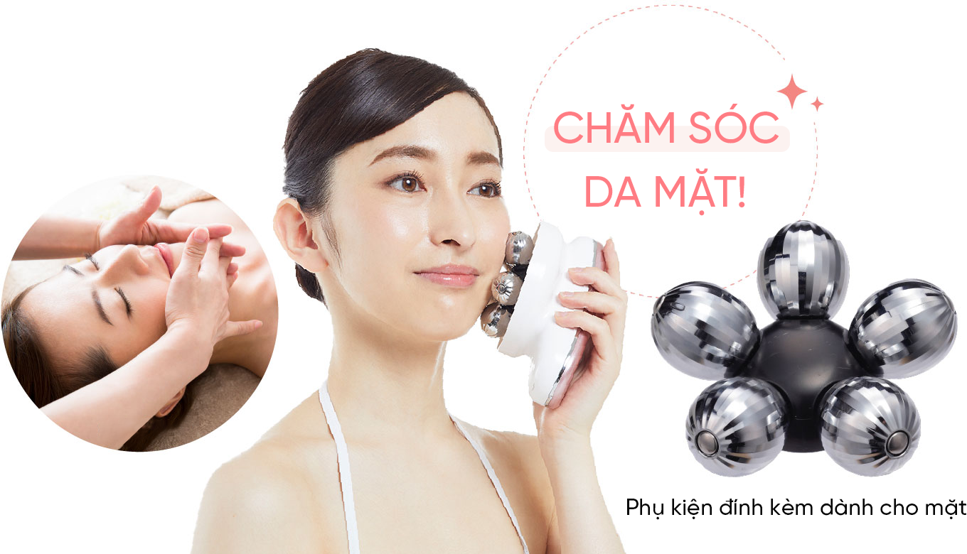 Khuôn mặt của bạn cũng cảm thấy tươi mới! Đi kèm với phần đính kèm khuôn mặt